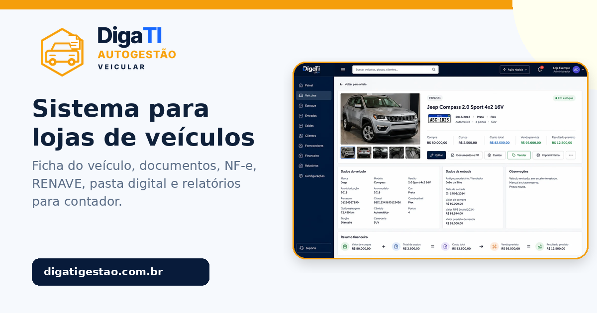 RENAVE para lojas e revendas